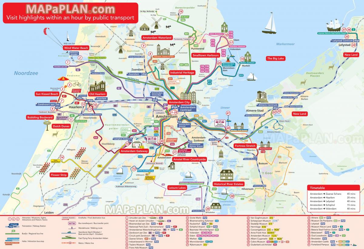 Holland mappa turistica