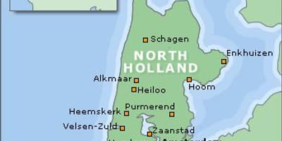 Mappa dell'Olanda del nord