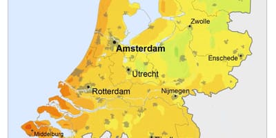 Olanda sole sulla mappa