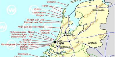 Olanda beach mappa