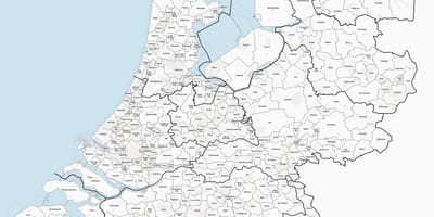 Olanda comuni, ordinati per distanze mappa