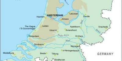 Olanda fiume mappa