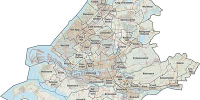 Mappa di south Holland